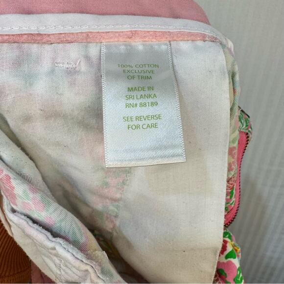 Lilly Pulitzer Whitney Pants Spring Floral Print Women Size 4 Coastal Resortwear - Picture 6 of 6